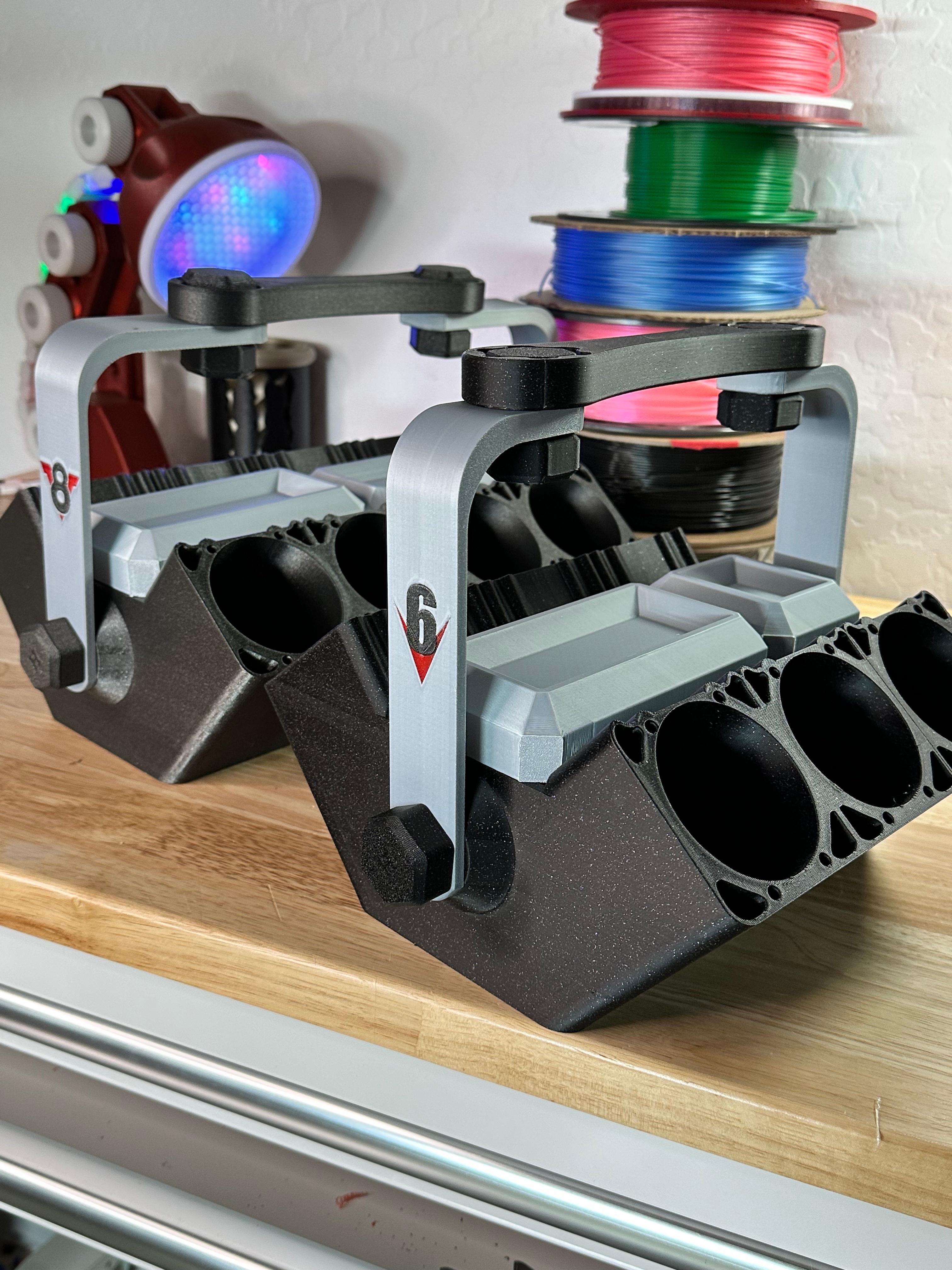 V8 MOTOR CAN COOLER - VERSION 3 - EASY TO PRINT AND IS FUNCTIONAL 3d model