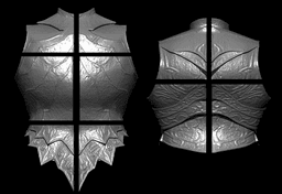 ORNSTEIN DRAGONSLAYER CHESTPLATE BACKPLATE AND TASSETS life size cosplay - Dark Souls Fan Art 3d model