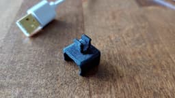 USB Kabelhalter - USB Cable Clip 3d model