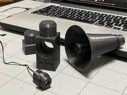 Mini re-entrant speaker 3d model