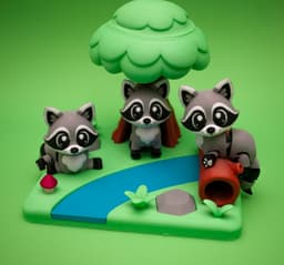 Raccoon Forest 3d model