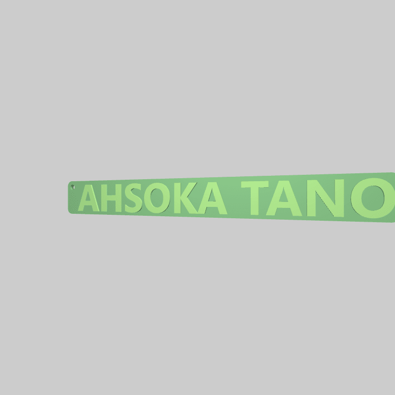 AHSOKA TANO STARWARS KEYCHAIN 3d model