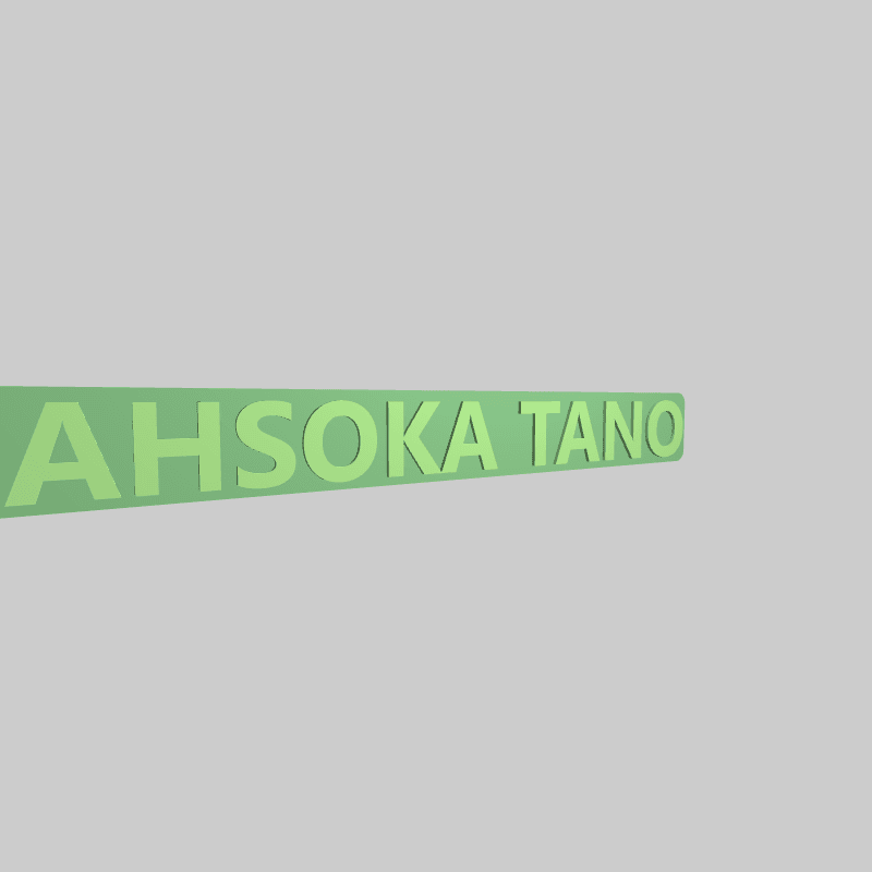 AHSOKA TANO STARWARS KEYCHAIN 3d model