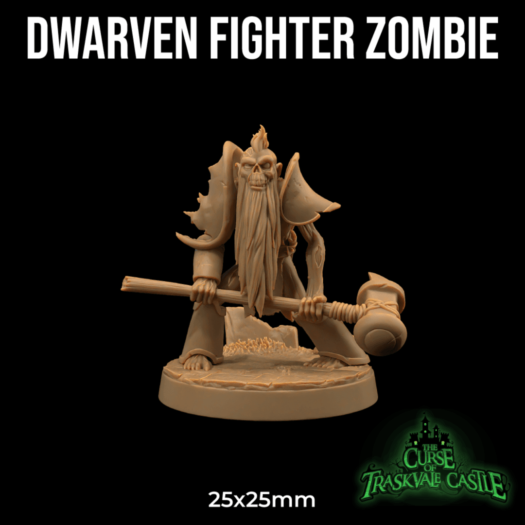 Dwarven Fighter Zombie 3d model