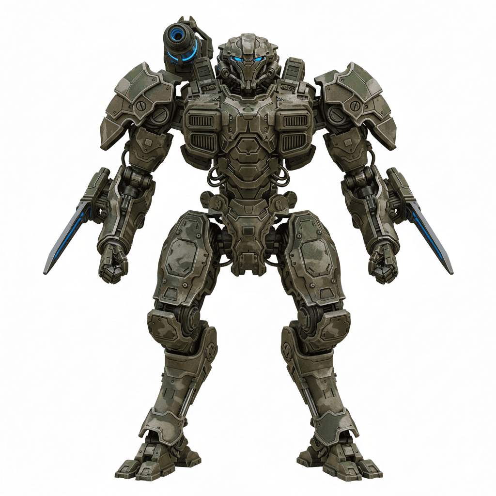 Military Mechs : Jungle Hunter Battle Mech 3d model