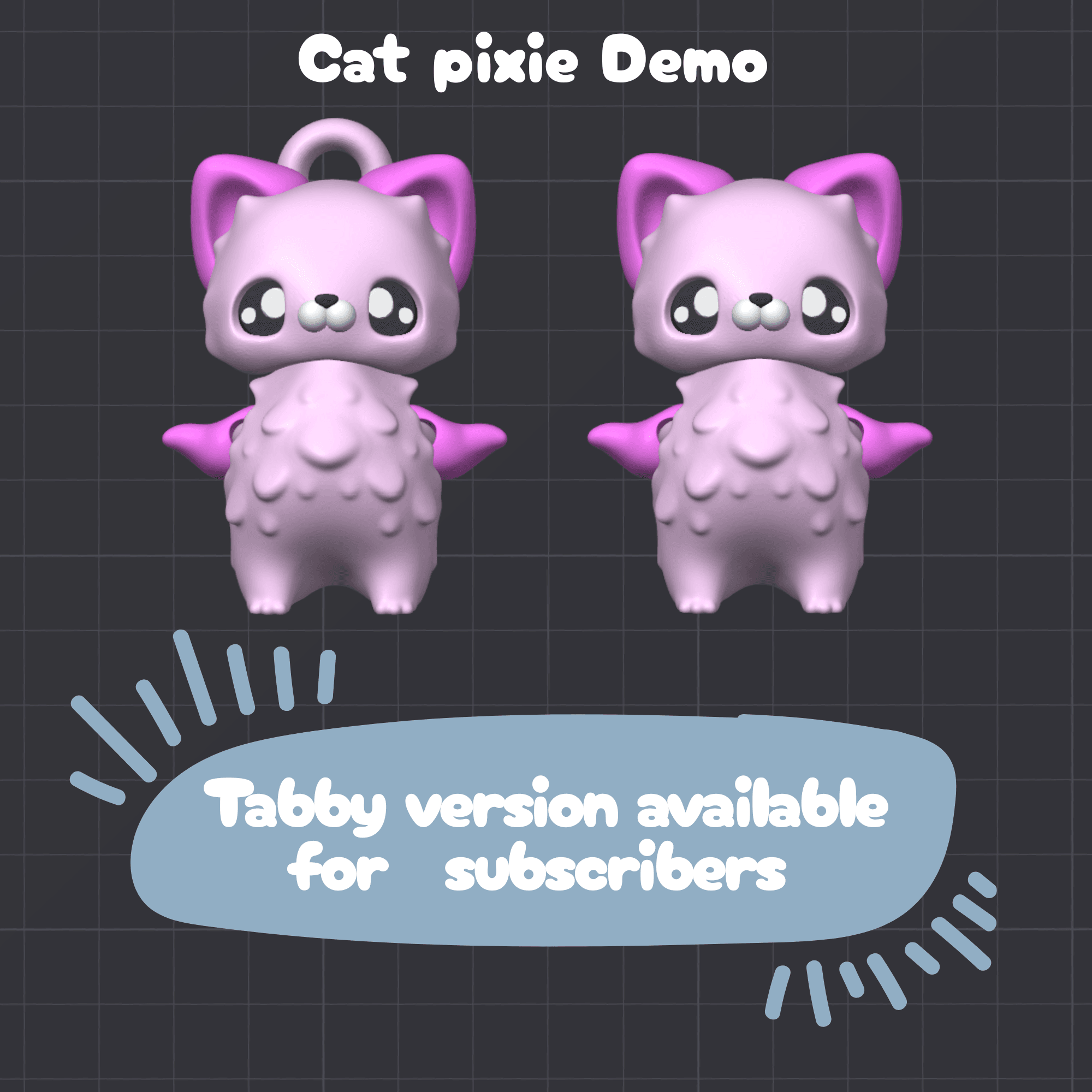 -free- Cat pixie Demo 3d model