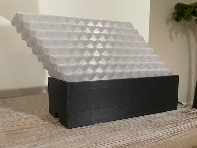 3D Triangular Prism LED Lamp 3d model