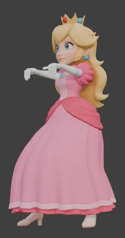 Princess Peach Monitor Pal 3d model