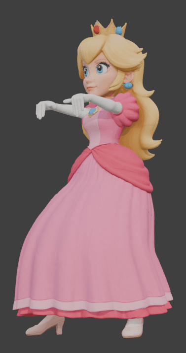 Princess Peach Monitor Pal 3d model