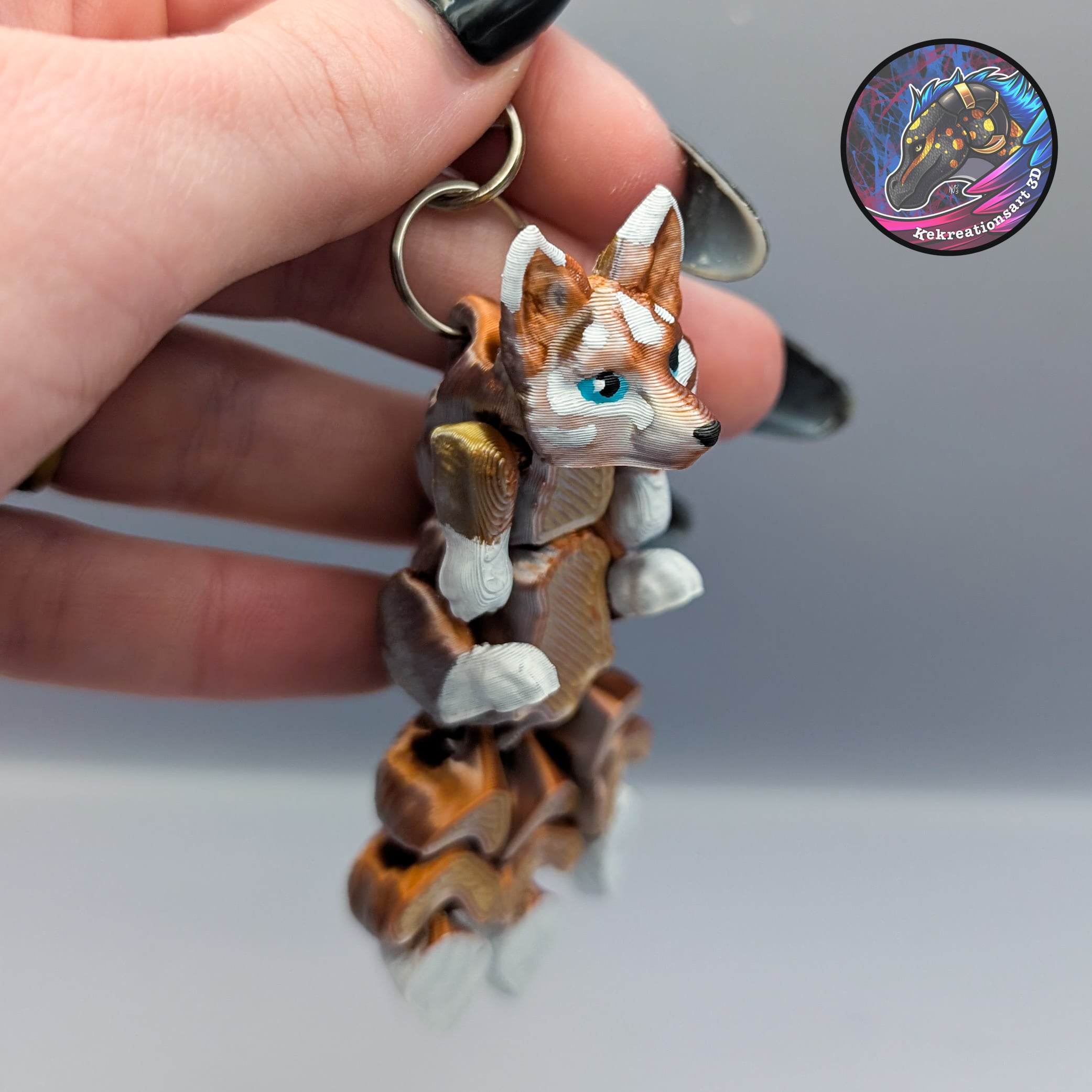 scruffed kitsune colored.3mf 3d model
