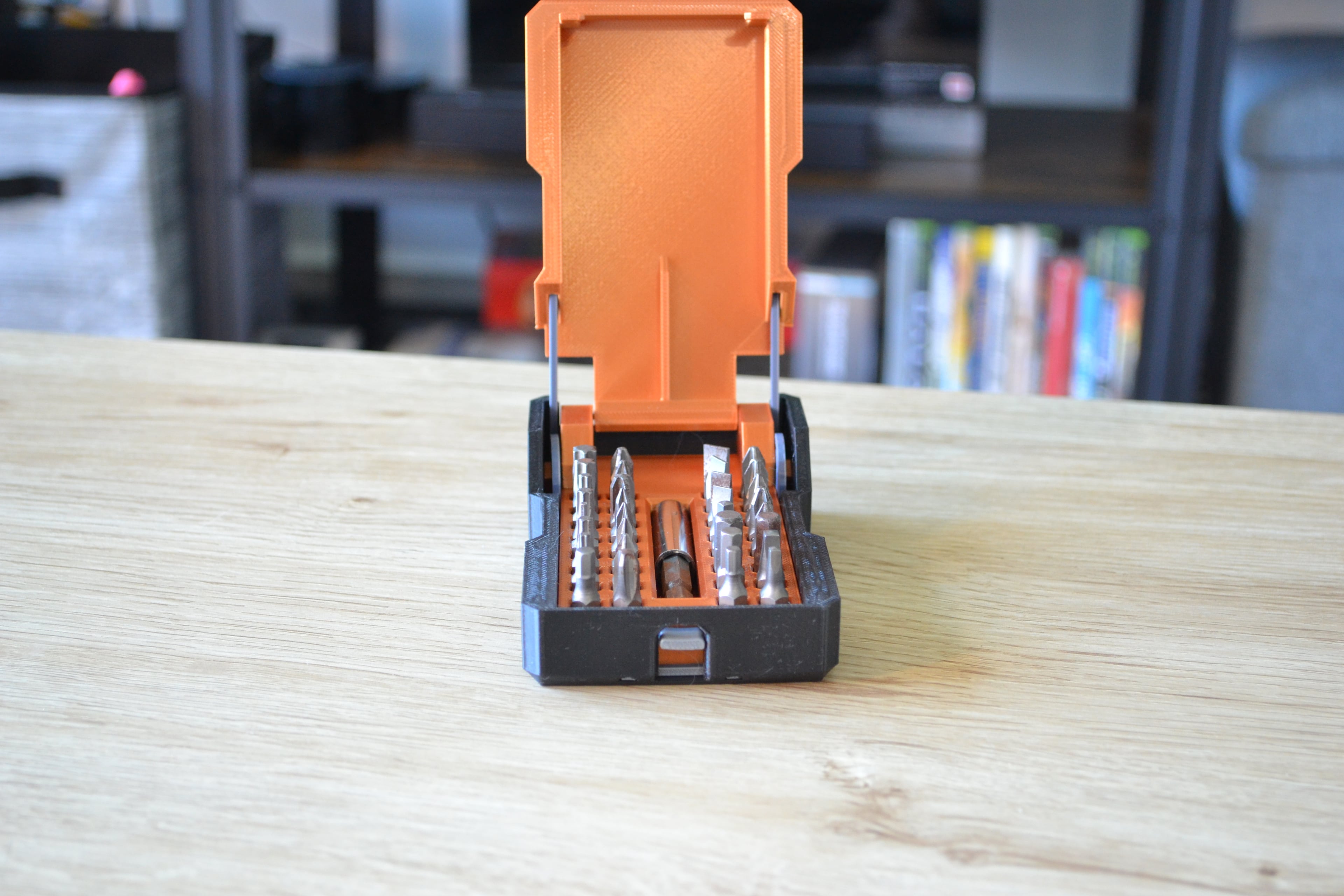 Spring-Loaded Hex Bit Case Box 3d model