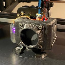Ender 3 v2 minimalistic hotend cover + dual 4010 blower part cooler