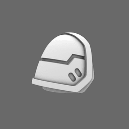 Space Knights V7 Iron Eagle Shoulder Pads 3d model