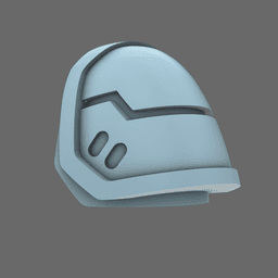 Space Knights V7 Iron Eagle Shoulder Pads 3d model
