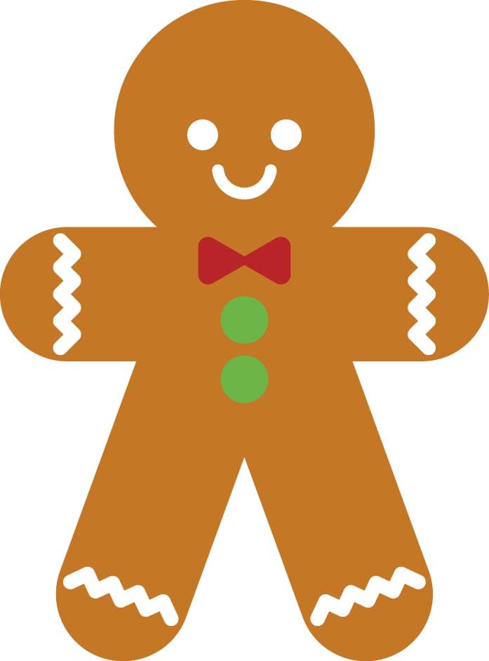 Cookie cutter gingerbread man 3d model