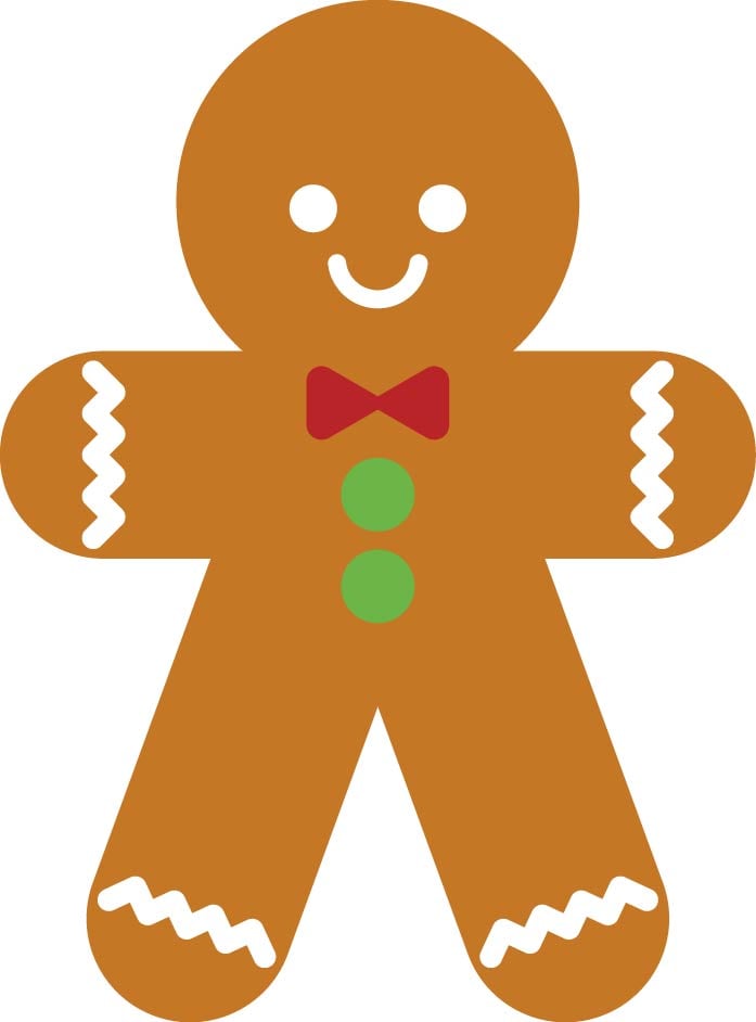 Cookie cutter gingerbread man 3d model