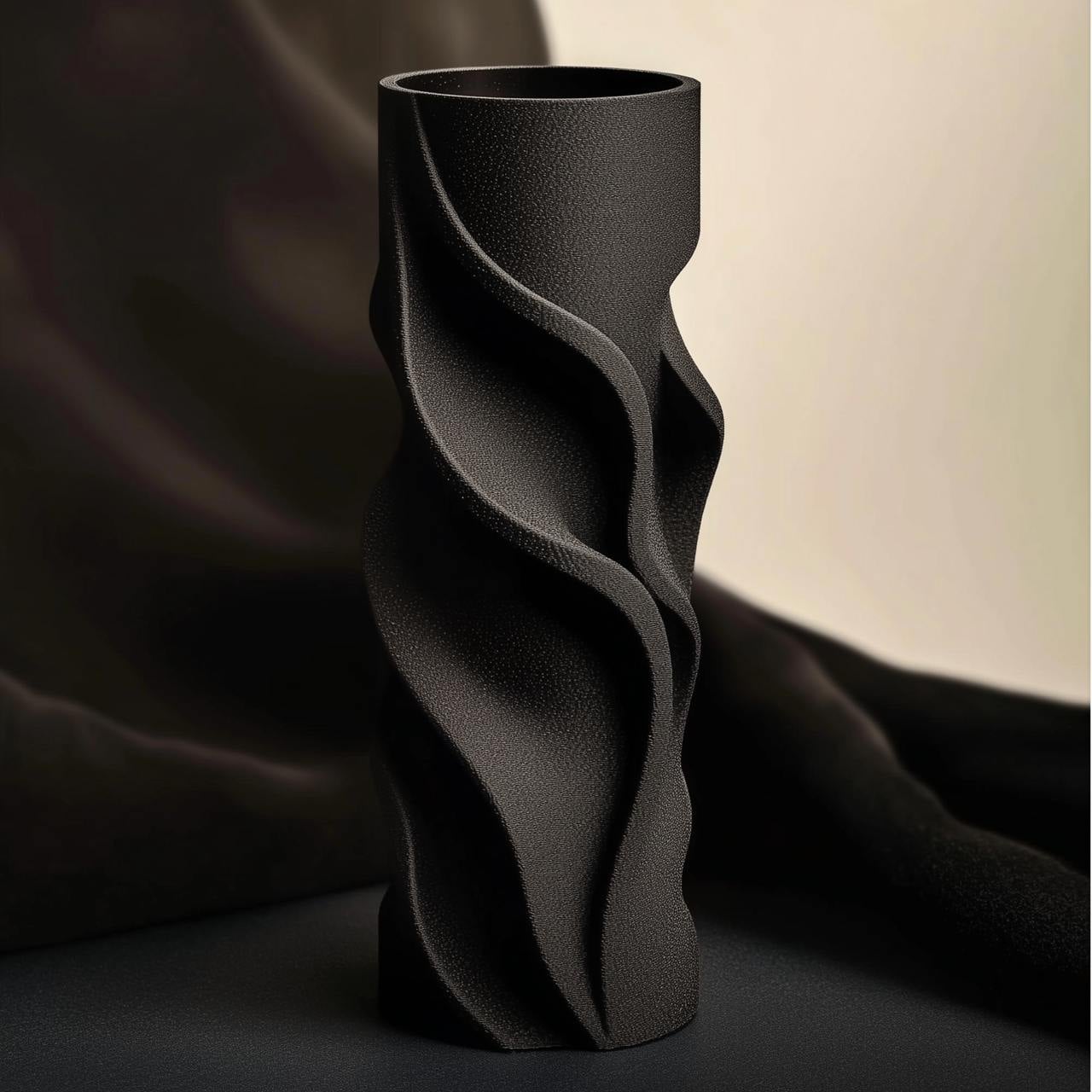 Spiral Flow Vase – A Dance of Movement & Form 3d model