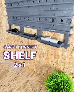 Cargo Connect: Shelf - 2x1 (Medium Modular Shelf) 3d model