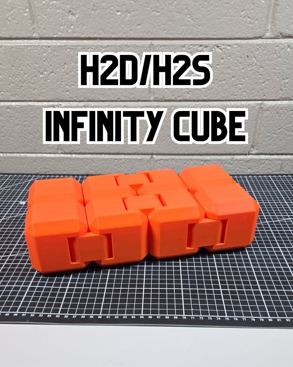 H2D/H2S Infinity Cube (80mm cubes) 3d model