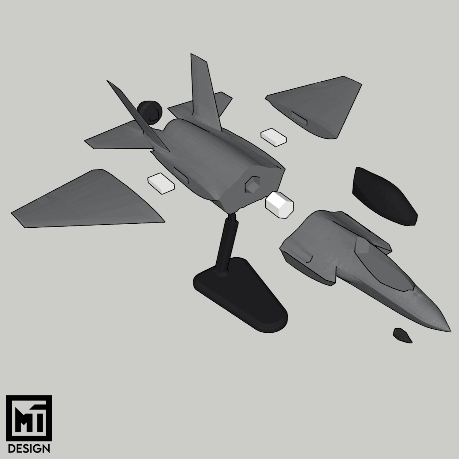 F-35 Lightning II - 1:38 Scale Model 3d model