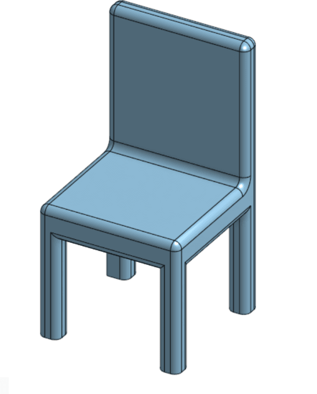 Mini Dining Chair 3d model