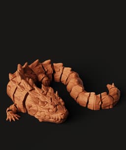 Crystal Spiked Lizard | Articulated Reptile Toy | Multi-Color Flexi Monster | Gemstone Dragon Sculpt 3d model