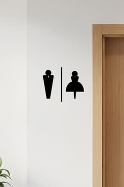 WC, Toilet Sign, Restroom 3d model