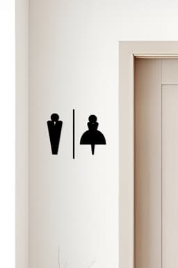 WC, Toilet Sign, Restroom 3d model