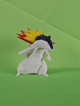 Typhlosion Low Poly Pokemon 3d model