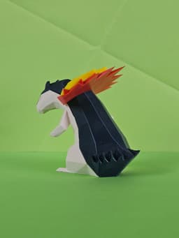 Typhlosion Low Poly Pokemon 3d model