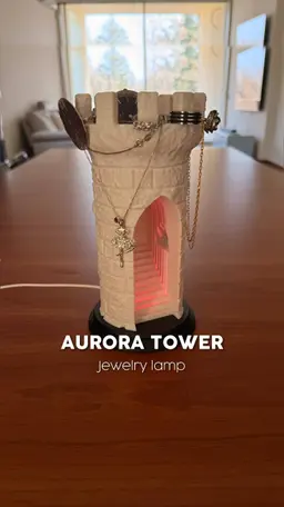AURORA TOWER | JEWELRY LAMP 3d model