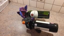 Dragon Wine bottle display stand (no supports required, 2 versions included) 3d model