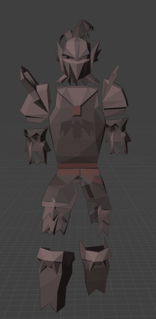 Oathplate Full Set OSRS (Old school runescape) 3d model