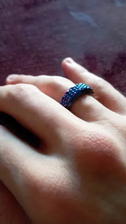 Fidget Ring Swirl & Knitted Fidget ring 3d model