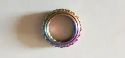 Fidget Ring Swirl & Knitted Fidget ring 3d model