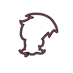 Grim Reaper Cookie Cutter STL File - 4 inches 3d model