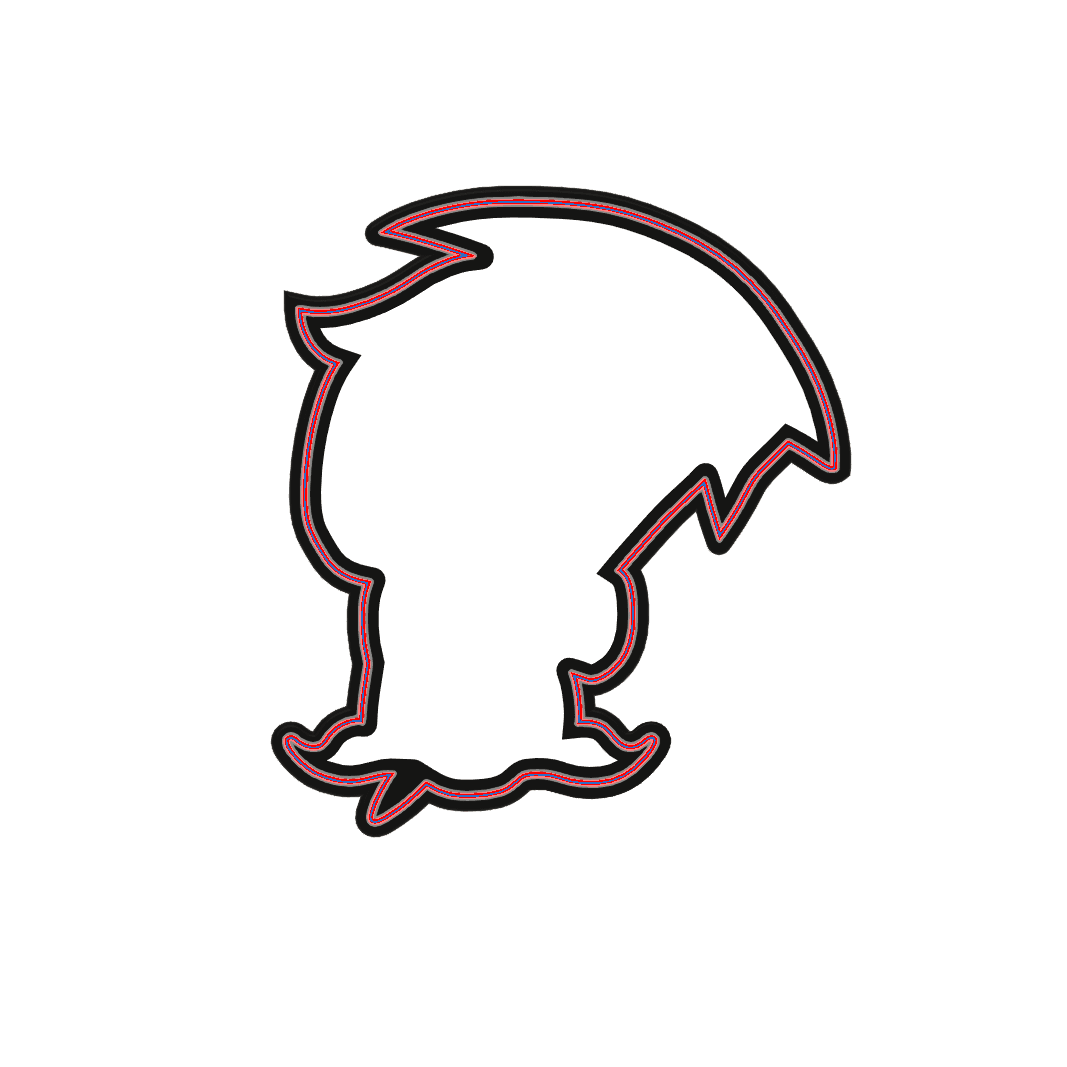 Grim Reaper Cookie Cutter STL File - 4 inches 3d model