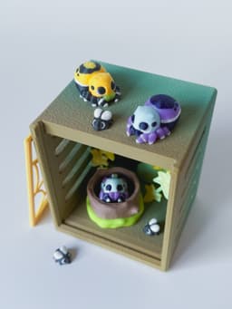 Mini Spider and Enclosure 3d model