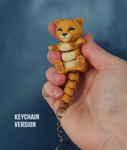 Luisa, the Flexi Lioness - Magnetic Hand-Holding Companion 3d model