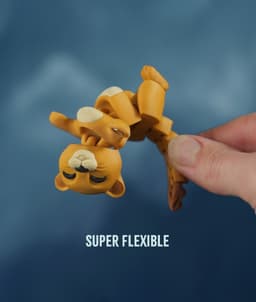 Luisa, the Flexi Lioness - Magnetic Hand-Holding Companion 3d model