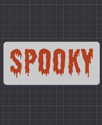 Spooky Sign 3d model