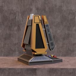 Sci-fi Spaceship Dice Tower 3d model