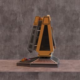 Sci-fi Spaceship Dice Tower 3d model