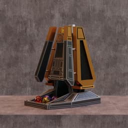 Sci-fi Spaceship Dice Tower 3d model