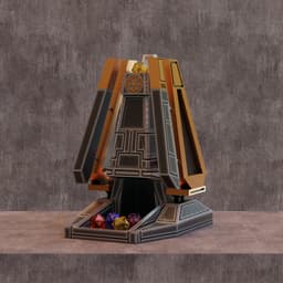 Sci-fi Spaceship Dice Tower 3d model