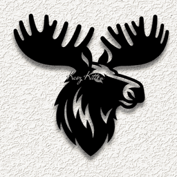 moose head bust WALL ART HOME DECOR 3d model