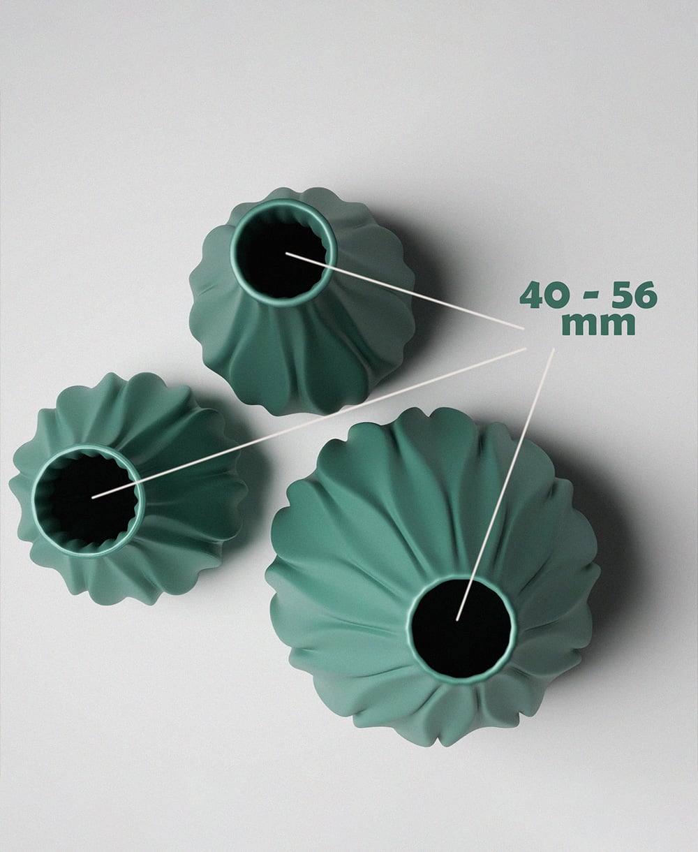 Vase Trio Decor Set 3d model