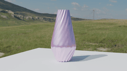 Twisted Elegance Spiral Vase – Modern Decorative 3D Printable Flower Vase Smooth Parametric Twists 3d model