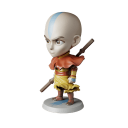 Aang The Last Airbender – Free STL Fan Art Figure | Full 12-Character Bundle on Profile 3d model