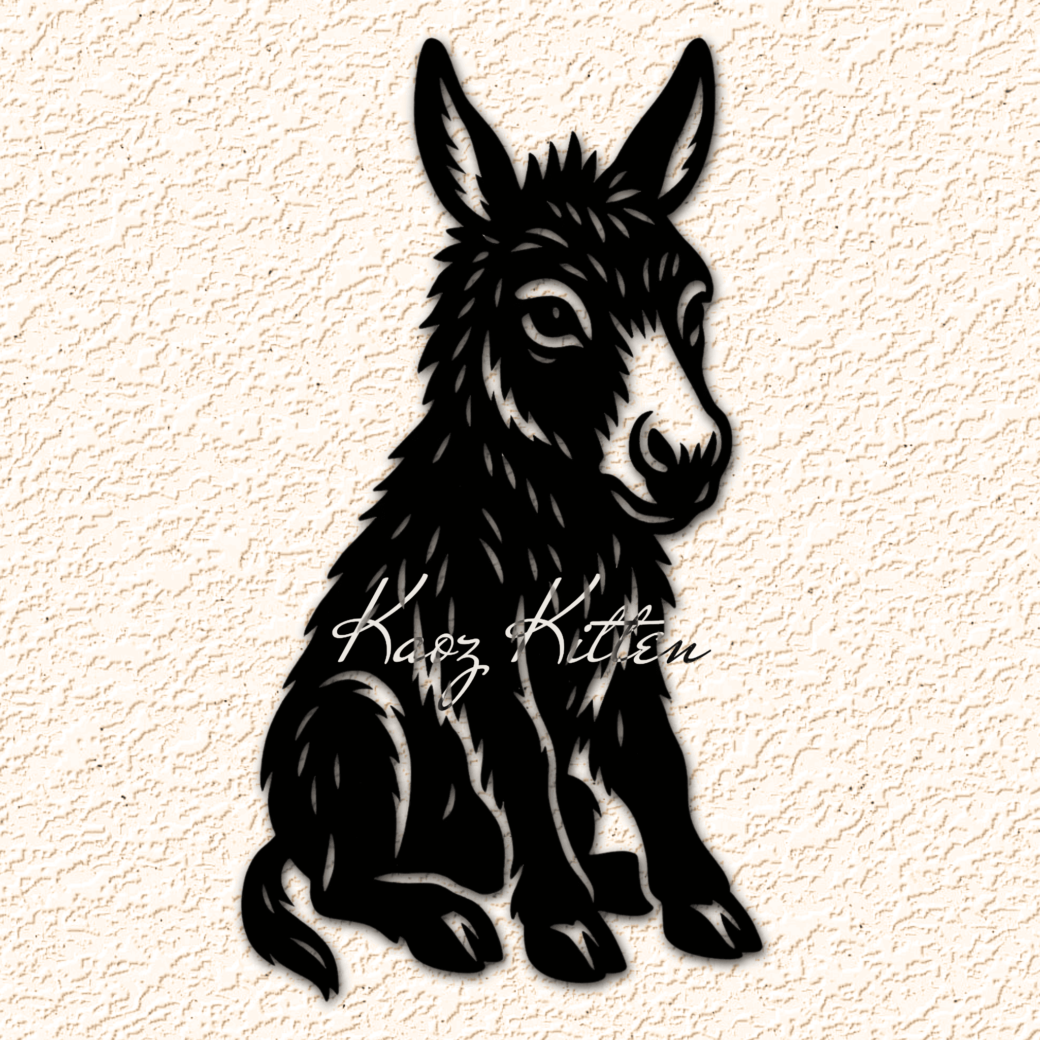 Burro Buddy Donkey Wall Art Home Decor 3d model